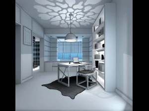 family - office - study room -037 3D Model