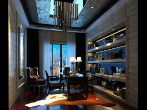 family - office - study room -041 3D Model