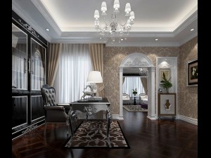 family - office - study room -042 3D Model