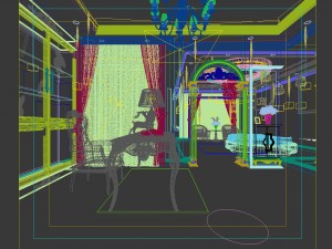 family - office - study room -042 3D 模型