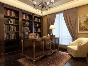 family - office - study room -044 3D Model