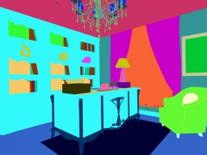 family - office - study room -044 3D Model