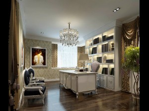 family - office - study room -045 3D Model