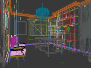 family - office - study room -045 Modèle 3D