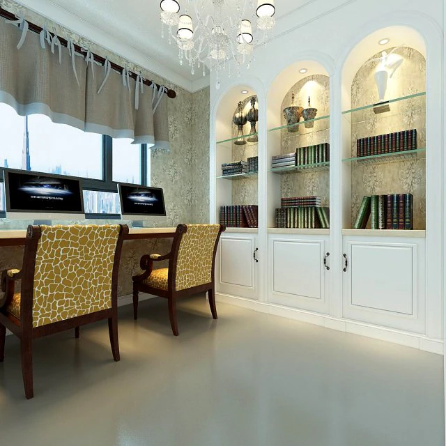 family - office - study room -047 3D Model .c4d .max .obj .3ds .fbx .stl .blend 