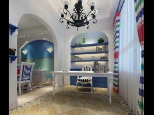 family - office - study room -048 3D-Modell
