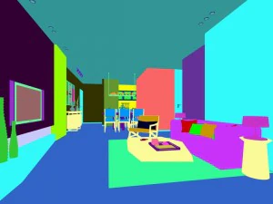 family - office - study room -050 3D Model