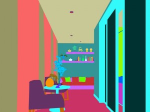 family - office - study room -051 3D-Modell