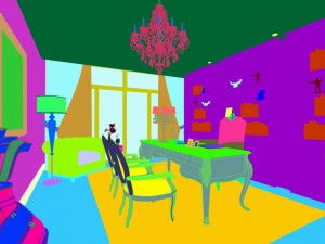 family - office - study room -052 3D Model