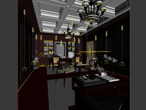 family - office - study room -053 3D 모델