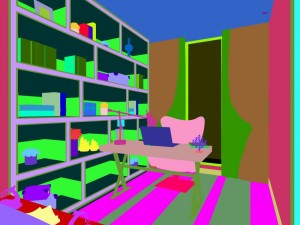 family - office - study room -054 3D 모델