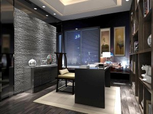 family - office - study room -057 3D Model