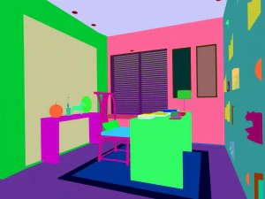 family - office - study room -057 3D Model