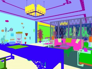 family - office - study room -059 3D Model