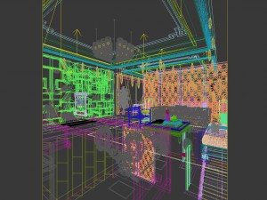 family - office - study room -059 3D Model