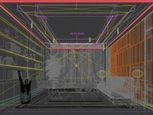 family - office - study room -060 3D Model