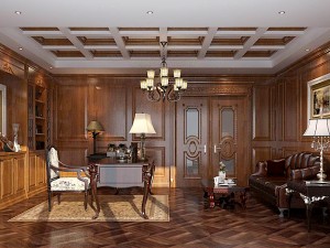 family - office - study room -061 3D Model