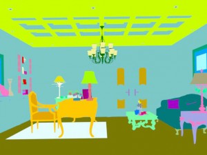 family - office - study room -061 3D Model