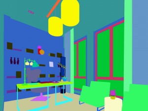 family - office - study room -062 3D Model