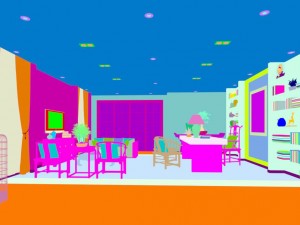 family - office - study room -063 Model 3D