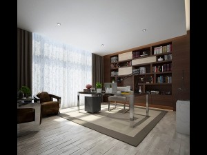 family - office - study room -064 3D-Modell