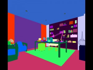 family - office - study room -064 3D 模型