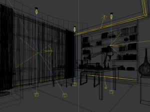 family - office - study room -064 3D 模型