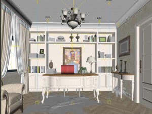 family - office - study room -065 3Dモデル