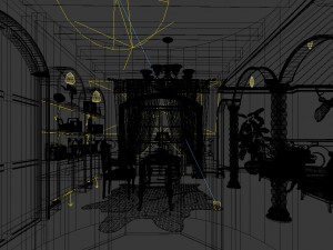 family - office - study room -066 3D Model