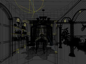 family - office - study room -066 3D Model