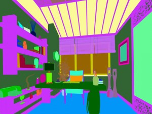 family - office - study room -067 3D 모델