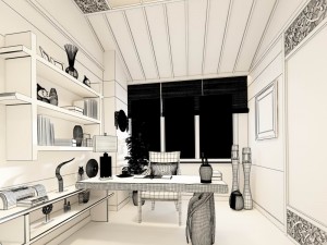 family - office - study room -067 3D 모델