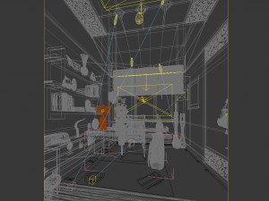 family - office - study room -067 3D 모델