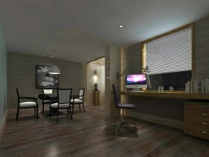 family - office - study room -070 Model 3D