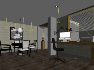 family - office - study room -070 Model 3D