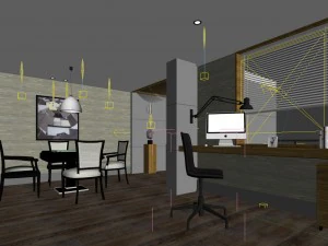 family - office - study room -070 3D Model