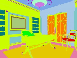 family - office - study room -071 Modelo 3D