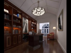 family - office - study room -072 3D Model