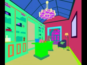 family - office - study room -072 3D Model