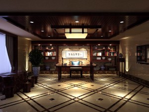 family - office - study room -073 3D 모델