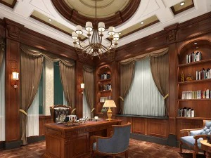 family - office - study room -074 3D Model