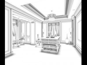 family - office - study room -075 Modèle 3D