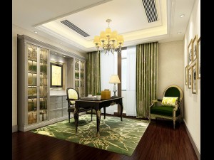 family - office - study room -078 3D Model