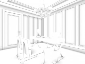 family - office - study room -079 Modèle 3D