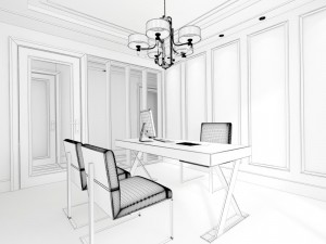 family - office - study room -079 Modèle 3D