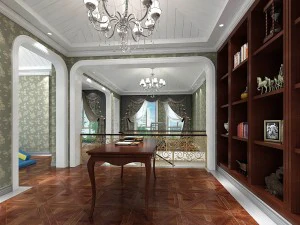 family - office - study room -080 3D Model