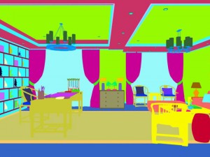 family - office - study room -081 3D 模型