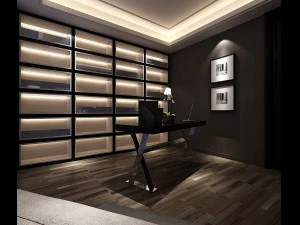 family - office - study room -082 3D Model