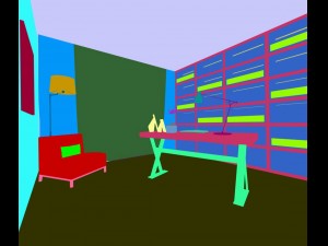 family - office - study room -082 3D मॉडल
