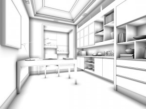 family - office - study room -083 3D Model